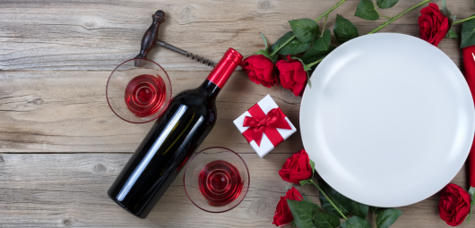 Valentine and Wine, the perfect combination