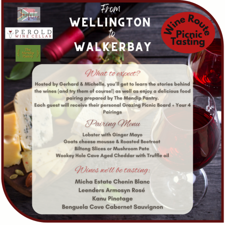 Menu for Wellington to Walkerbay 