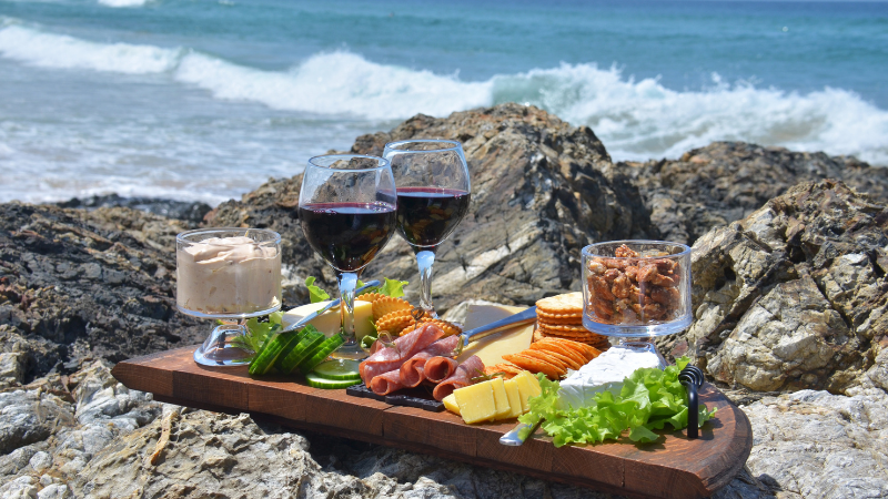 food and wine pairing on coast
